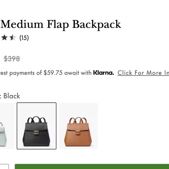 KATE SPADE KATY MED BACKPACK - Picture 7 of 16